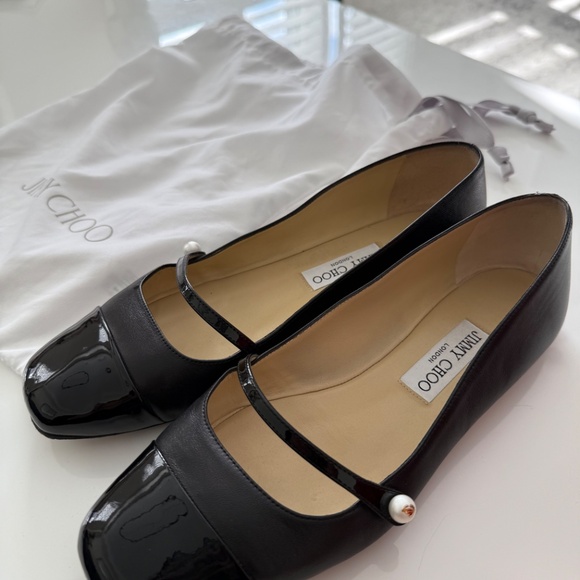 Jimmy Choo Black Elisa flat - Picture 2 of 4